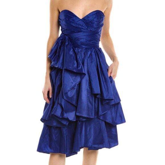 CAROLINA HERRERA Strapless tiered silk-taffeta dress, 2 - Picture 2 of 6